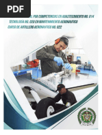 Tecnologia N 020 en Mantenimiento Aeronautico Tecnico Laboral Por Competencias en Abastecimiento No 014 y Curso de Artillero Aeronautico No 022 PDF