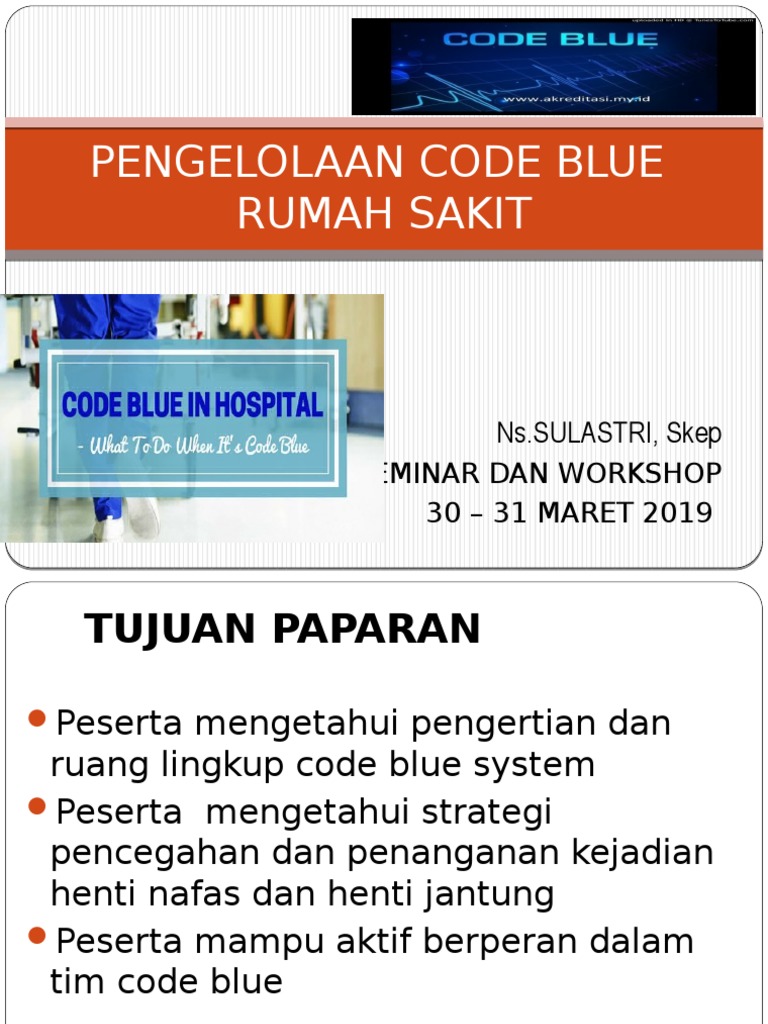 Pengelolaan Code Blue di Rumah Sakit | PDF