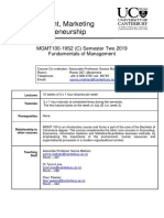 MGMT100S2 2019 - With Lecture Schedule PDF