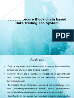 SDTE-A Secure Block Chain Based Data Trading Eco System