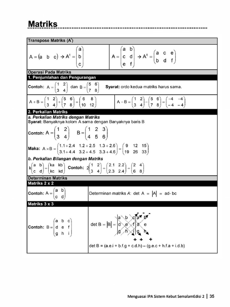 Matriks PDF | PDF