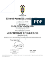 Certificado Curso Sena