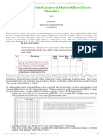 Cara Mengolah Data Kuisioner Di Microsoft Excel Secara Otomatis I - Excel Statistik Indonesia
