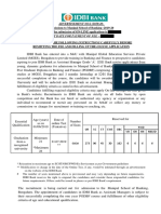 IDBI Bank Assistant Manager PGDBF PDF