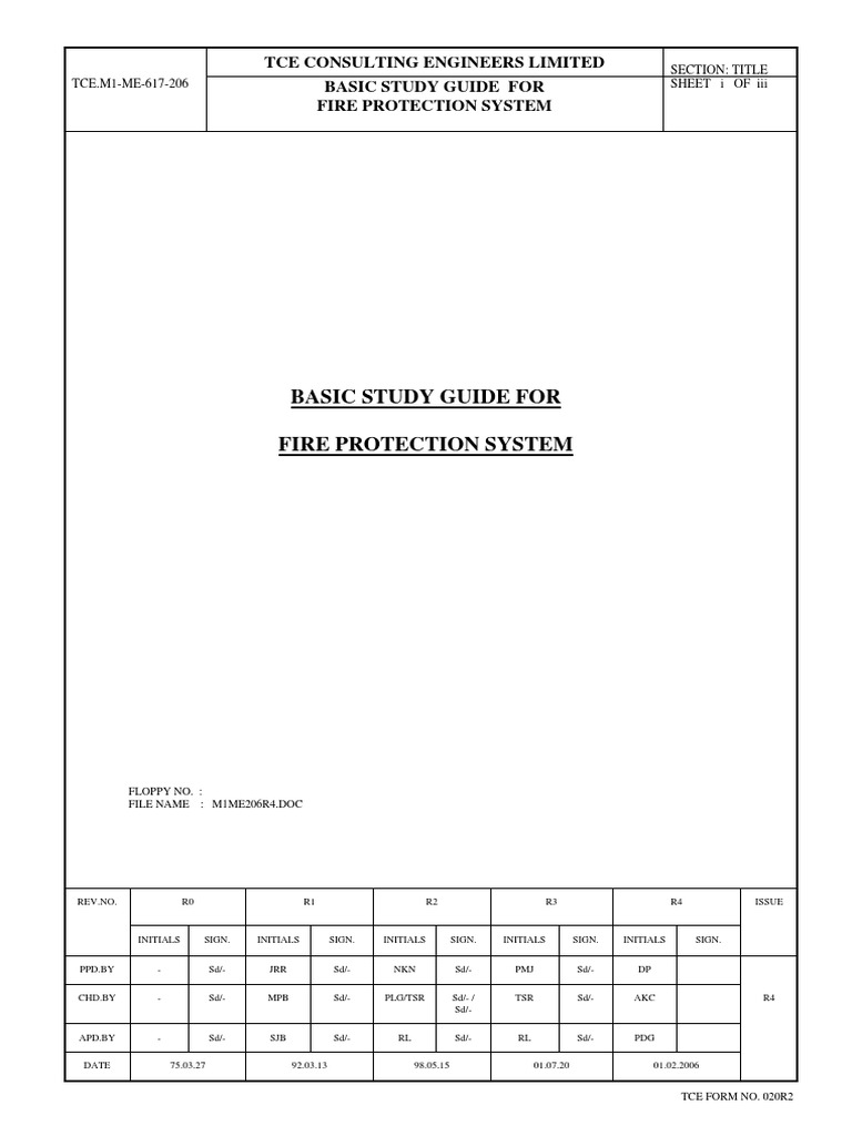 Fire Protection System Study Guide | PDF | Fire Sprinkler System | Fires