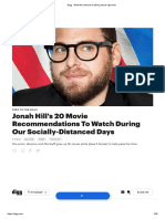 Jonah Hill's 20 Movie Recommendations To Watch During Our Socially-Distanced Days