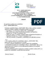 Politica de Contabilitate AMOFARM SRL Nou PDF