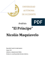 Análisis "El Principe" de Nicolás Maquiavelo.