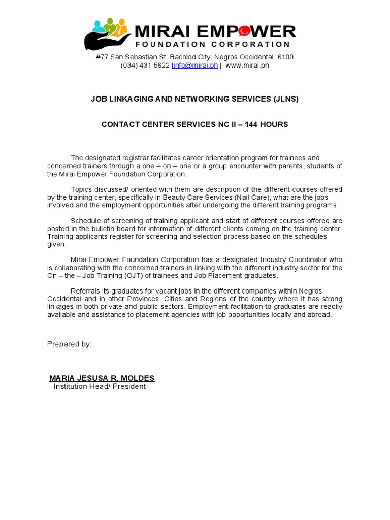 Job Linkaging and Employment Services | PDF