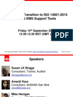 TC207 SC1 Webinar Making The Transition To ISO 14001 2015 Final Slides SC1 PDF