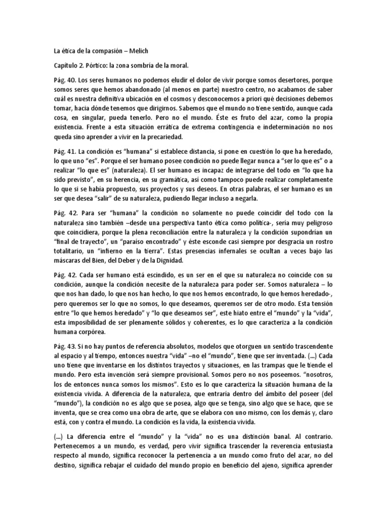 Ética de la compasión y condición humana | PDF | Naturaleza | Homo Sapiens