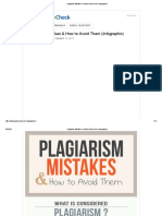 Plagiarism Mistakes & How To Avoid Them (Infographic) PDF