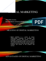 Digital Marketing Presentation by Niharika Daga