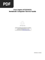 Acer Aspire 4332, 4732z Service Guide PDF