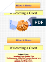 Hilton Hotel ST Helens Guest Welcome