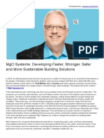 MgO Systems - Developing More Sustainable Building Solutions