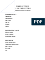 Newborn Assessment Format PDF