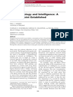 I-O Psychology and Intelligence A Starti PDF