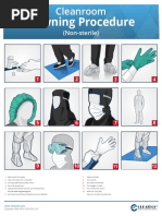 Cleanroom Gowning Procedure Guide | PDF | Glove | Shoe