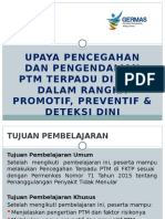 Upaya Pencegahan Dan Pengendalian FR PTM