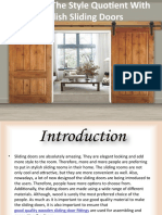 List a few of the latest types of wooden doors