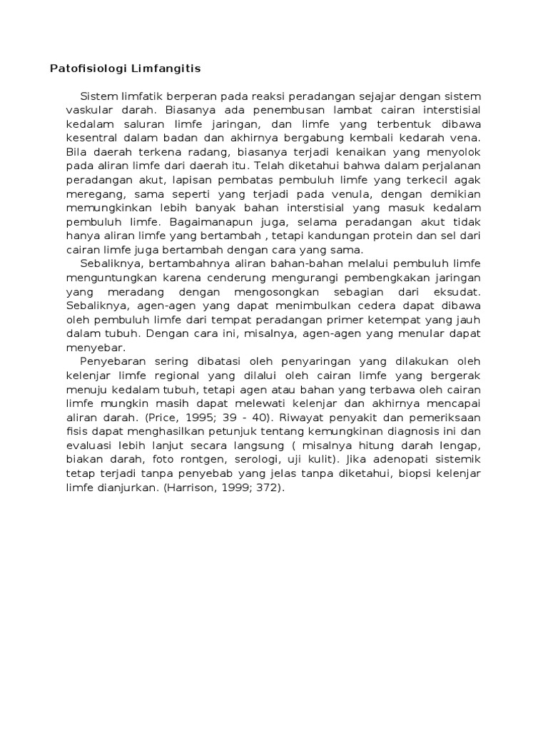 Patofisiologi Limfangitis Pdf