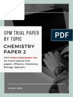 SPM Trial Chemistry P2 by Topic