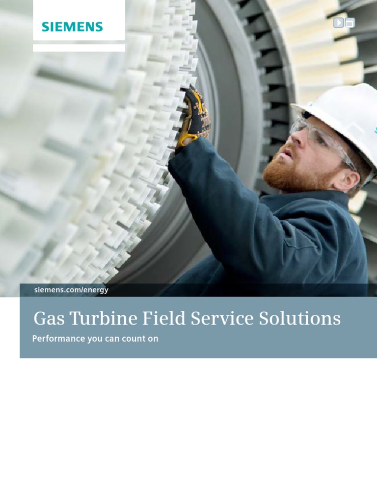 Gas Turbine Field Service Solutions Pdf Siemens Reliability
