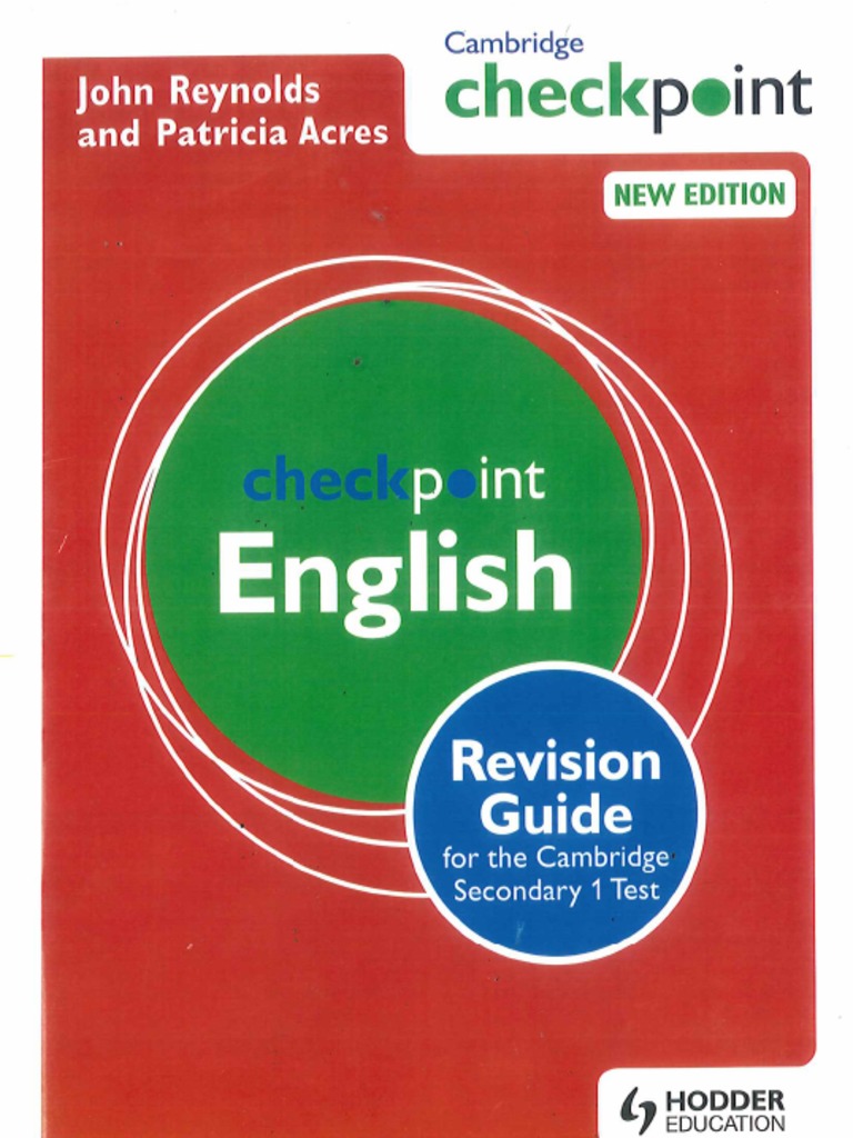 English Checkpoint 13 Revision Guide