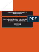 PUBLIC ADMINISTRATION Comparative Public Administration, The Essential Readings PDF