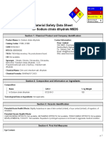 Tri-Sodium Citrate Dihydrate Msds