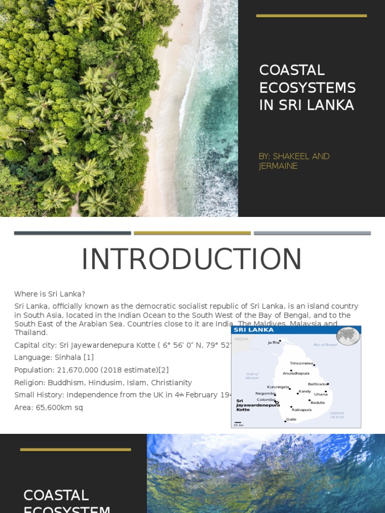 Coastal Ecosystems of Sri Lanka | PDF | Mangrove | Coral Reef