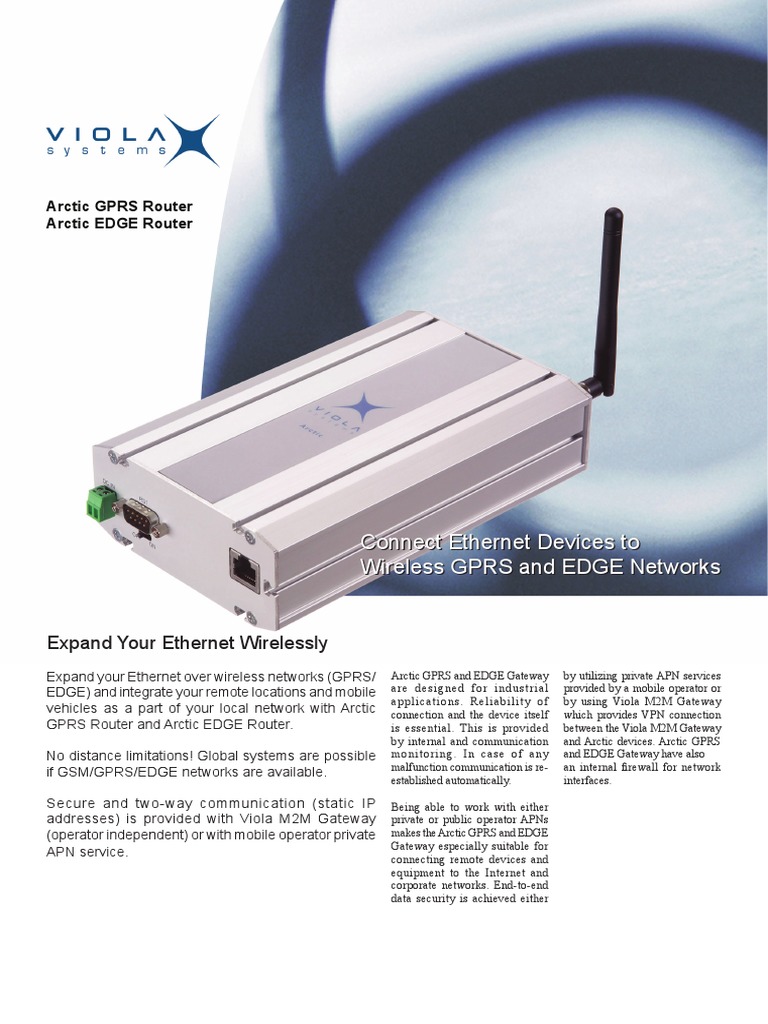 Arctic GPRS/EDGE Router Overview | PDF | General Packet Radio Service ...
