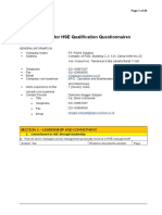 06 - Attachment D HSE Qualification Questionaire R01