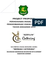 Project Proposal Permohonan Modal Usaha Pengembangan Usaha Catering Karangduak
