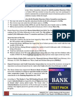 Banking Economy and Financial Current Affairs February 2020 PDF