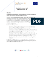 Checklist Organisational Set Up PDF