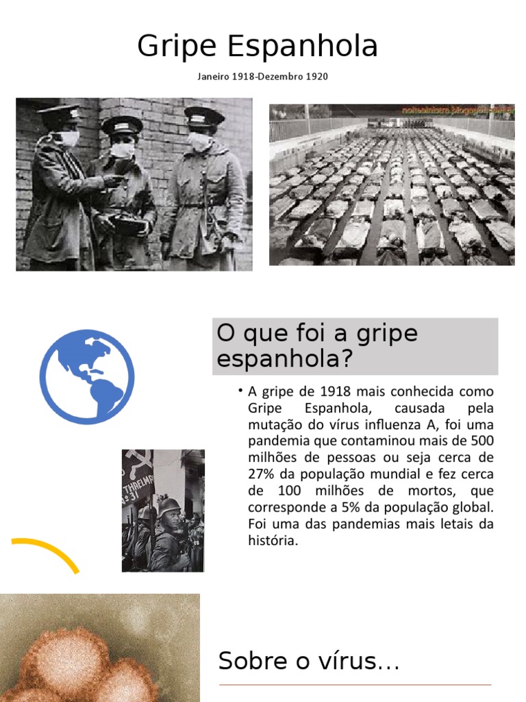 Gripe Espanhola: Pandemia de 1918-1920 | PDF | Gripe | Epidemiologia