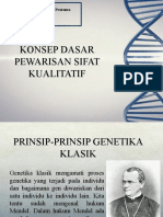 Konsep Dasar Pewarisan Sifat Kualitatif