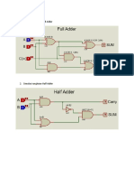 Simulasi rangkaian Full Adder dan Half Adder