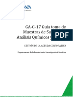 GA-G-17 Guía Toma de Muestra Suelo para Análisis Químicos y Físicos