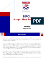 2016 03 04 HPCL Analyst Pres - Mumbai PDF