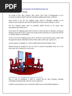 Method Statement For Installation of Firefighting Pump Set PDF