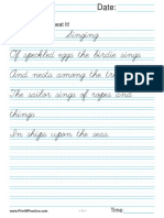 Handwriting - Singing