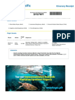 Itinerary PDF PDF