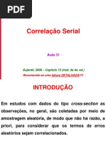 Aula 31 - Correlação Serial