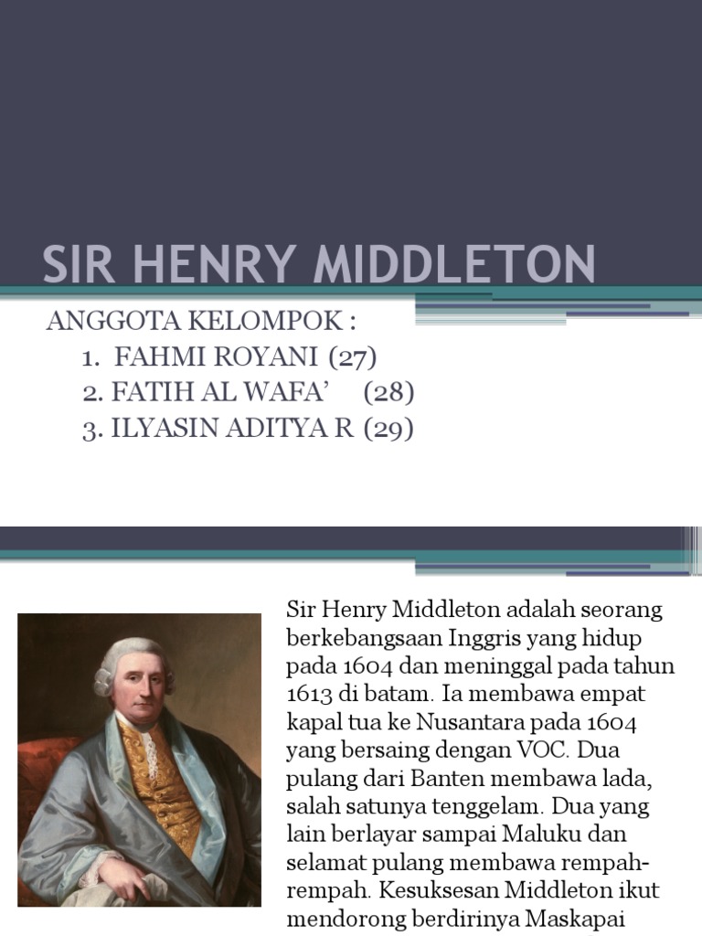 Rute Pelayaran Sir Henry Middleton | PDF