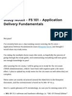 Study Notes F5 101 Application Delivery