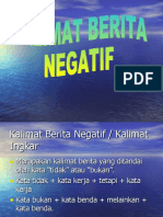 Kalimat Berita Negatif Dan Larangan