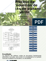 Proceso de Producción de Snacks de Plátano Verde